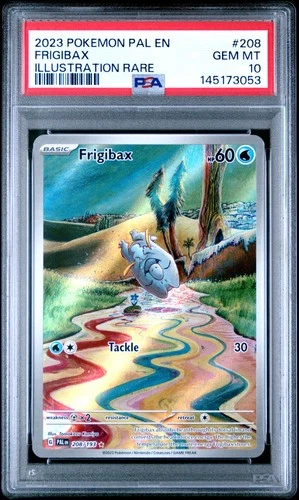 2023 POKEMON PAL EN-PALDEA EVOLVED ILLUSTRATION RARE #208 FRIGIBAX PSA 10