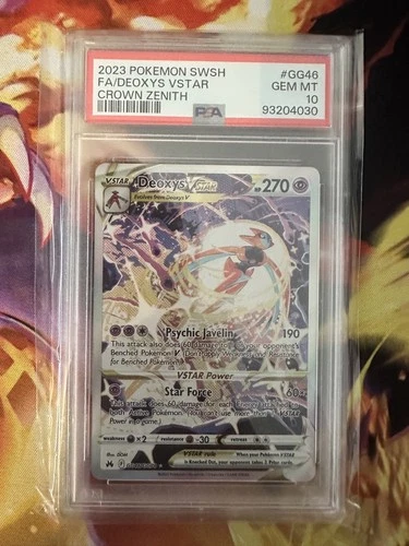 PSA 10 GEM MINT Deoxys VSTAR GG46/GG70 Alt Art Crown Zenith Pokemon