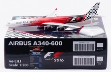 1:200 SQ Wings Etihad Airways [2016] A340-600 A6-EHJ Diecast Jet Model Flap Down