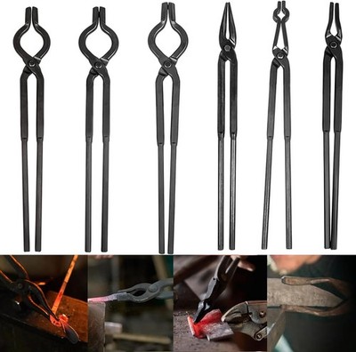 Beginner Blacksmith Tongs Blacksmith Forge Tong Tools Set Flat Jaw Pick Up