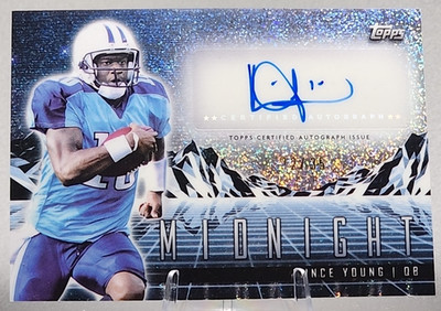 Vince Young /35 2024 Topps Midnight Auto Horizon Winter Solstice SSP Titans
