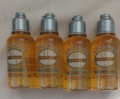 4 L'Occitane En Provence Amande Shower Oil With Natural Almond Oil 1.1 oz NEW