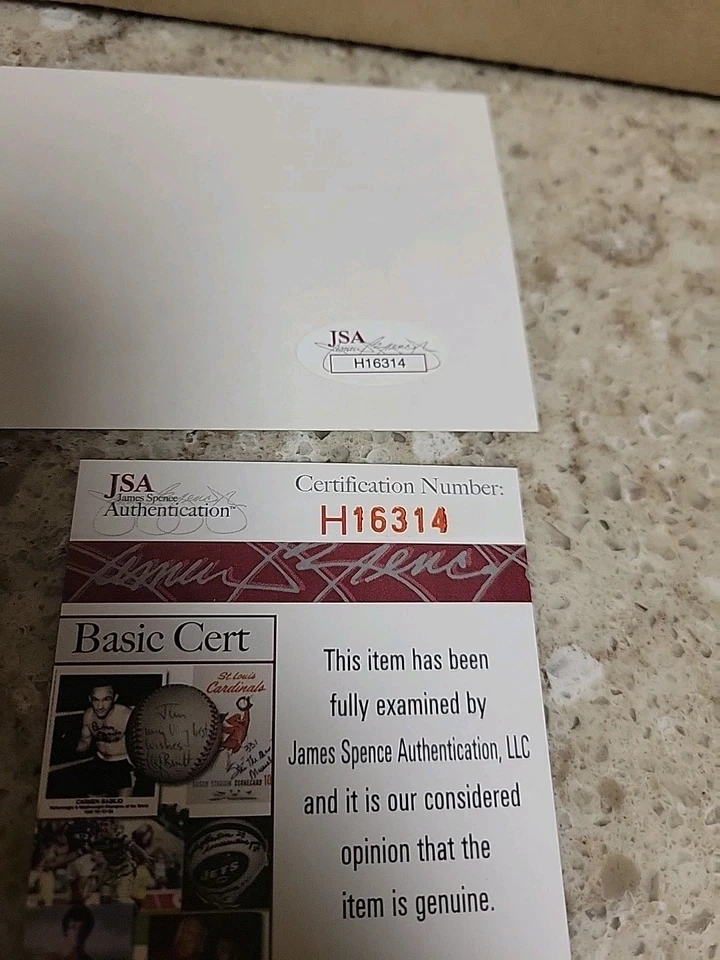 Bill Dickey Signed 3x5 Index Card Jsa Authenticated - Image 2 of 2