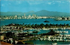 San Diego California CA : PANORAMIC SCENE d/24 BF4468