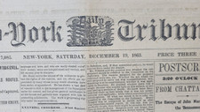 New York Tribune 12/19/1863  Escape of John Morgan  / Raid by Stuart's Cavalry