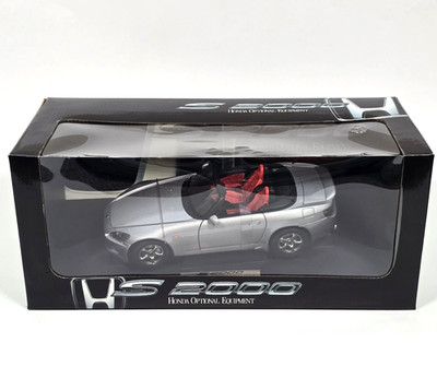 AUTOART HONDA S2000 1:18 DIECAST SILVER RED SEATS OPTIONAL EQUIPMENT #1658 RARE