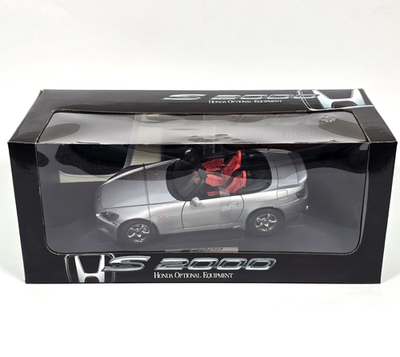 AUTOart HONDA S2000 1/18 シルバー AUTOART HONDA S2000 1:18 DIECAST SILVER RED SEATS OPTIONAL