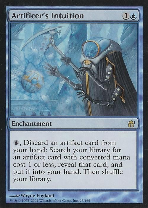 MTG English Artificer's Intuition NM Normal Fifth Dawn