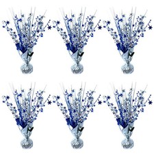 FUBININA 6 Pack Metallic Foil Spray Centerpiece Star Table Decoration Burst T...