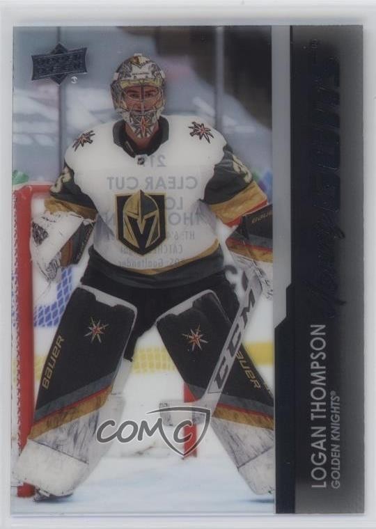 2021 Upper Deck Series 1 Young Guns Clear Cut Logan Thompson #219 Rookie RC 17p7