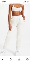 Good American Cream Color Sweat Pants Size 2