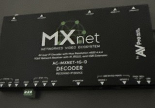 AVPro Edge AC MXNET 1G D MXNet Networked Video Decoder Receiving no wires