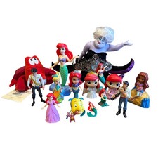 Disney Little Mermaid Toy Mixed Lot Ariel Ursula Eric Sebastian More