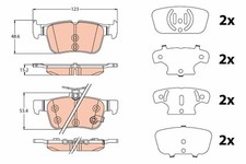 Bremsbelagsatz Hinten für Ford Focus IV HN Limo HM Turnier HP Galaxy ab 13->