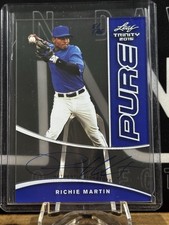 2015 Leaf Trinity RICHIE MARTIN PURE Glass Blue Auto RC /25 Orioles
