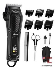 Hair Clippers for Men,Professional Barber Clippers,Cordless Corded Barber Black