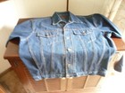 jean jacket with us flag patch — photo 1