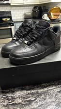 Nike Air Force 1 '07 Low Triple Black Men's Leather Sneakers CW2288-001