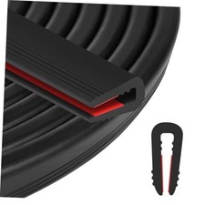 Rubber Edge Trim U Channel - 1/8" Self Adhesive Sheet Metal Edge Guard