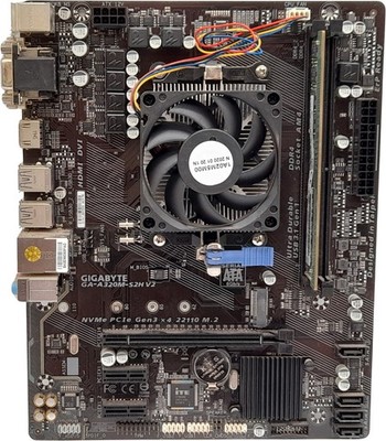 Gigabyte GA-A320M-S2H V2 Ryzen 3 2200G 8GB DDR4 AM4 Mainboard Bundle