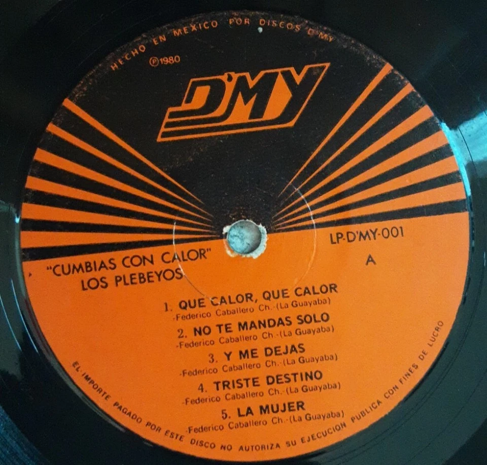 Los Plebeyos, Cumbias con Calo,vinyl - Image 4 of 4