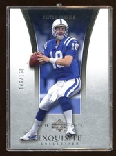 2005 EXQUISITE PEYTON MANNING BASE CARD #D /150 RARE  COLTS 1st year EXQUISITE 