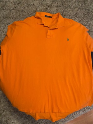 POLO RALPH LAUREN polo Shirt Mens 4XLT tall Green horse Cotton Knit 4XL 