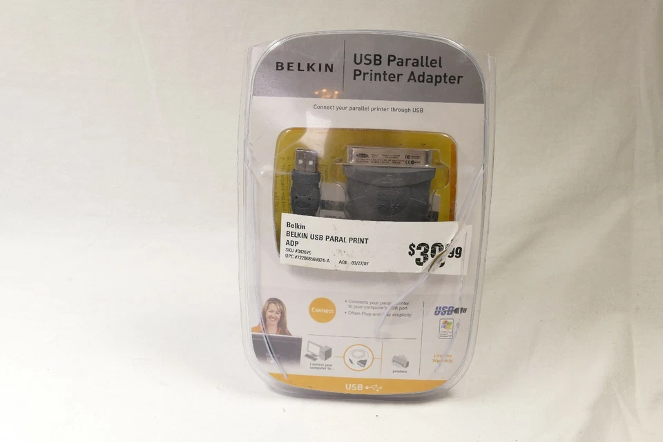Belkin USB to Parallel Printer Adapter Model F5U002v1 - Image 3 of 3
