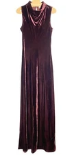 VERONICA BEARD Kura Velvet Sleeveless Maxi Dress Merlot Red (MSRP $598)
