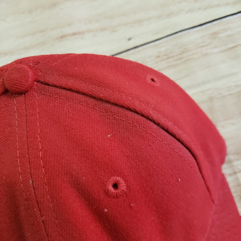 Los Angeles Angels Hat Cap Adult 7 1/4 Fitted Red White Baseball New Era Mens - Image 3 of 4