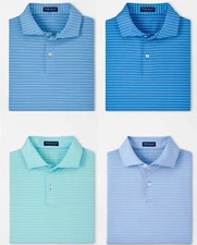 NEW PETER MILLAR S/S DUET PERFORMANCE JERSEY Polo GOLF SHIRT, PICK COLOR, MEDIUM