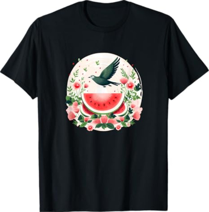Watermelon Peace Cease Fire Now Palestine Gaza Flag T-Shirt