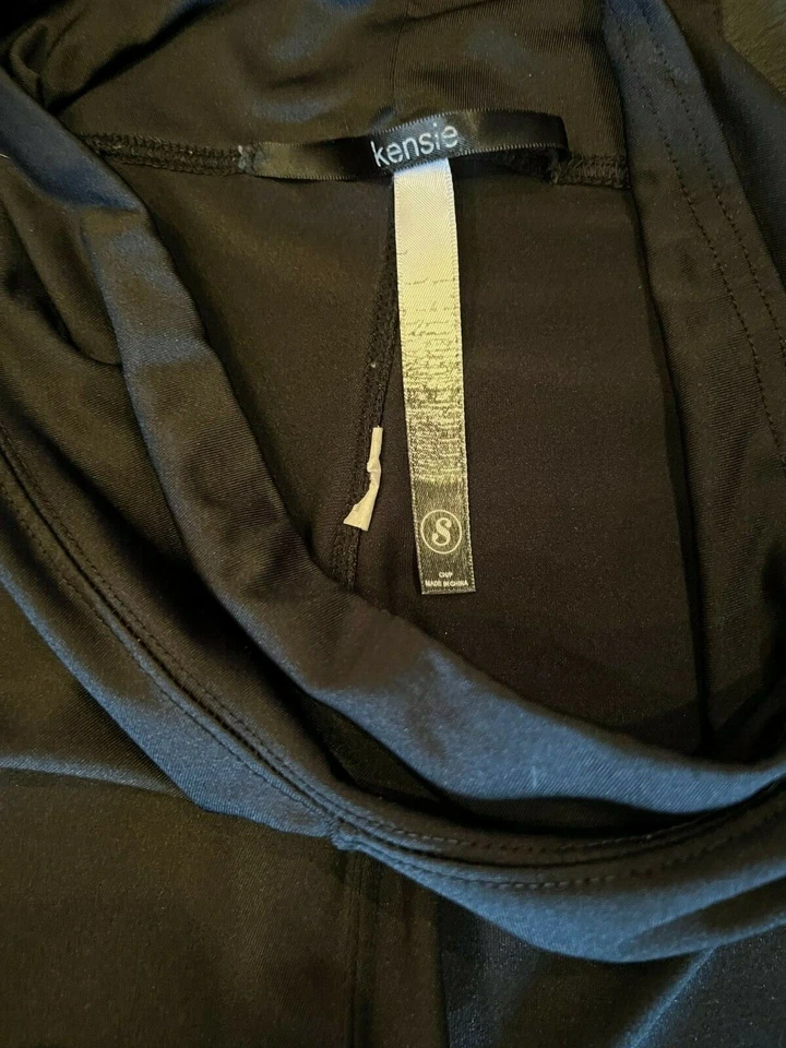 Leggings Kensie negros de imitación de cuero talla pequeña Foto 4 de 4