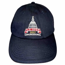 U.S. Open 2011 Congressional Hat Cap Navy with RWB Accents USGA Member Capitol