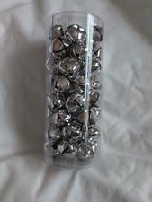 Silver Jingle Bells 55 Pieces 20mm New