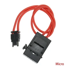 Car Modification ACC Fuse Box Micro Fuse Tap Power Socket Holder Extension 16AWG