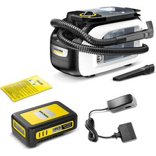 Image of Karcher SE 3-18 18v Cordless Carpet & Upholstery Spot Cleaner White 1 x 2.5ah Li
