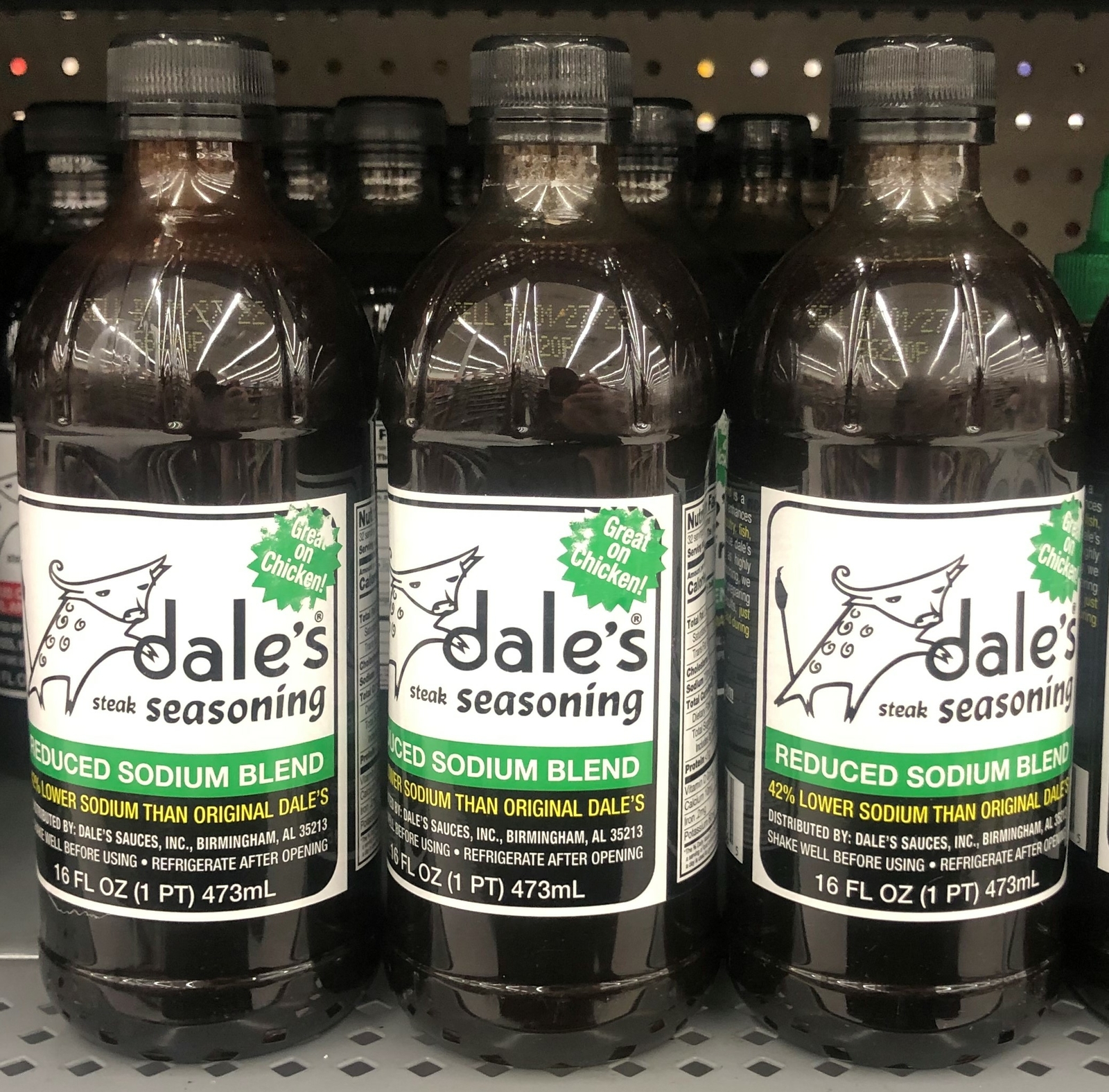THREE BOTTLES Dale's Seasoning Reduced Sodium Steak Seasoning 16 oz