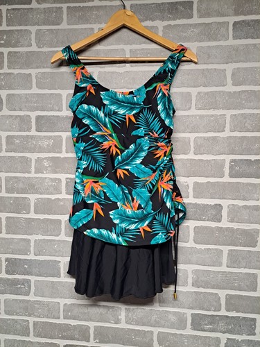 Shore Shapes Womens One Piece Swimsuit Tropical Print Tummy Control Slimming 8 - Picture 3 of 9