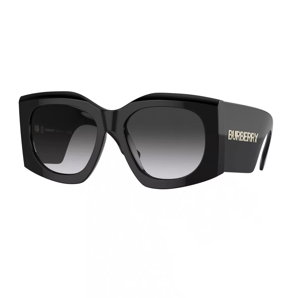 BURBERRY BE4388U MADELINE 30018G BLACK-GREY GRADIENT SUNGLASSES 