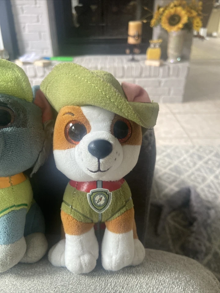 TY Beanie Boos Paw Patrol ROCKY, Tracker, Rubble And Skye - Изображение 3 из 4