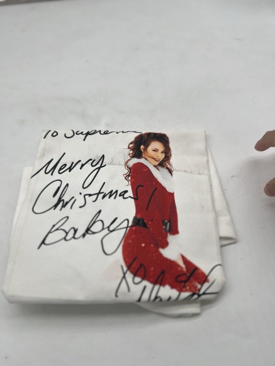 NEW Supreme Mariah Carey Tee T-Shirt Size Large White FW20 Merry