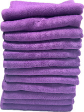 100 Cotton Hand/Foot Towel for spa hair salon, purple,12 pack