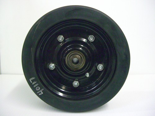 Finish Mower Tire Assembly 8.5" 3" Thick 1/2" Shaft Bearing Rubber Gauge Wheel b - Picture 3 of 5