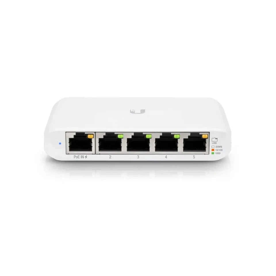 Ubiquiti USW-FLEX-MINI Switch Desktop Compatto Ethernet Gigabit RJ-45 Bianco