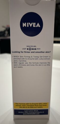 NIVEA Skin Toning and Firming Gel Cream with Q10 Little as Two Weeks 6.7 Oz Tube - Picture 2 of 9