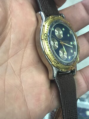 Vintage Fossil CH-2218 Chronomaster 