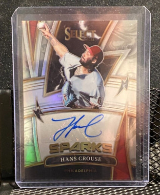 Hans Crouse 2022 Select Sparks Signature Silver Holo  #29/99 - Phillies