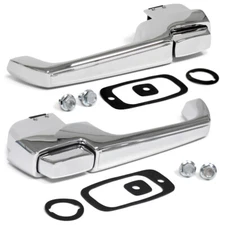 67-72 Chevrolet C/K Pickup Truck Outside Door Handle Chrome PAIR C10 Suburban