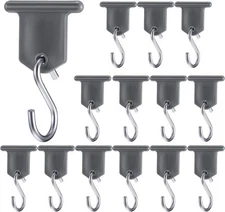 BBTO RV Awning Hooks for Lights Camping Accessory Hangers Plastic Gray 